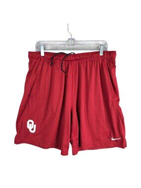 Mens Nike Dri-FIT Oklahoma Sooners Red Athletic Shorts 8.5" Inseam Size XL